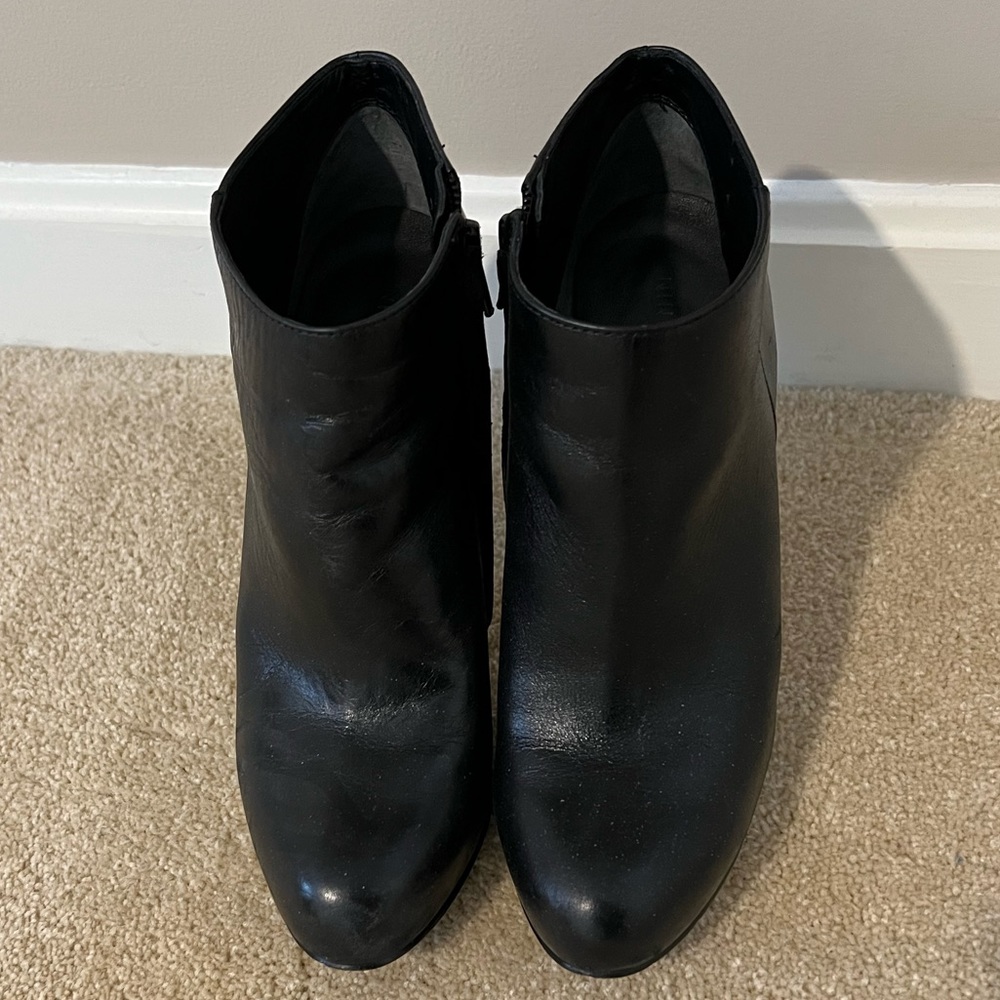 Nine West Leather Stiletto Booties, Size 7